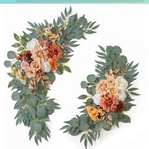Burnt Orange Faux Florals